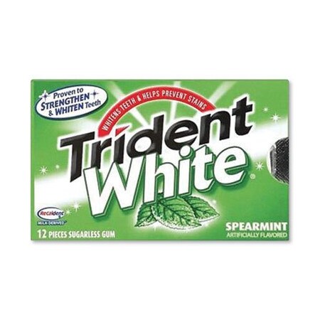 Mondelez International Sugar-Free Gum, White Spearmint, 16 Sticks/pack, 9 Packs/box, 9PK AMC67610
